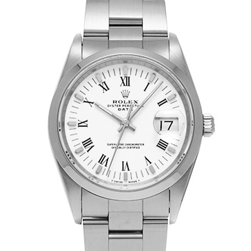 ロレックス オイスターパーペチュアル デイト 15200 ホワイト メンズ 時計 【中古】【wristwatch】