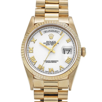 ロレックス デイデイト 18238 ホワイト メンズ 時計 【中古】【wristwatch】