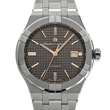 モーリス ラクロア アイコン オートマティック AI6008-SS002-331-1 ブラック メンズ 時計 【中古】【wristwatch】