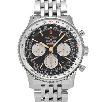 ブライトリング ナビタイマー B01 クロノグラフ 43 ジャパンエディション AB0121A11B1A1 ブラック/シルバー メンズ 時計 【中古】【wristwatch】