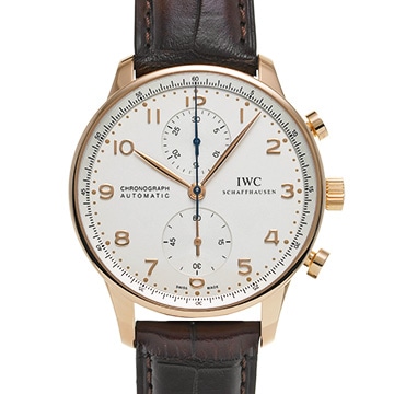 IWC ポルトギーゼ クロノグラフ IW371480 シルバー メンズ 時計 【中古】【wristwatch】
