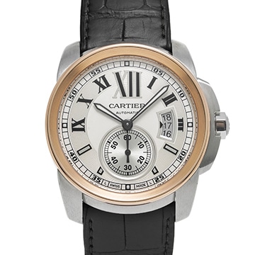 カルティエ カリブル ドゥ カルティエ W7100039 シルバー メンズ 時計 【中古】【wristwatch】