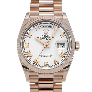 ロレックス デイデイト 36 128235 ホワイト メンズ 時計 【中古】【wristwatch】
