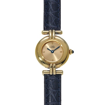 カルティエ マスト コリゼ ヴェルメイユ SM 590002 シャンパン レディース 時計 【中古】【wristwatch】