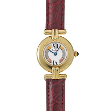 カルティエ マスト コリゼ ヴェルメイユ SM 590002 ホワイト レディース 時計 【中古】【wristwatch】