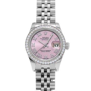 ロレックス レディ デイトジャスト 26 179384 ピンク レディース 時計 【中古】【wristwatch】