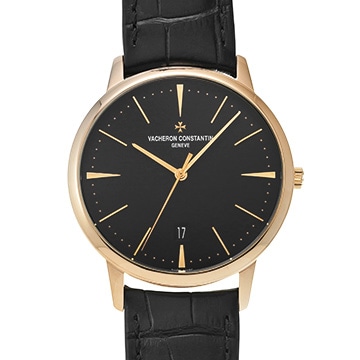 ヴァシュロン コンスタンタン パトリモニー 85180/000R-9232 ブラック メンズ 時計 【中古】【wristwatch】