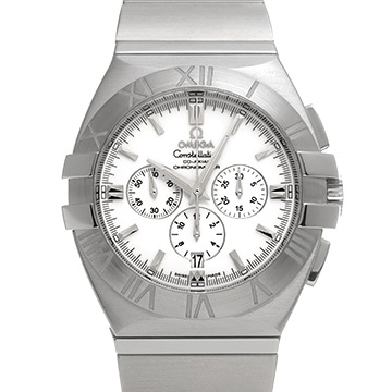 オメガ コンステレーション ダブルイーグル クロノグラフ 1514.20 ホワイト メンズ 時計 【中古】【wristwatch】