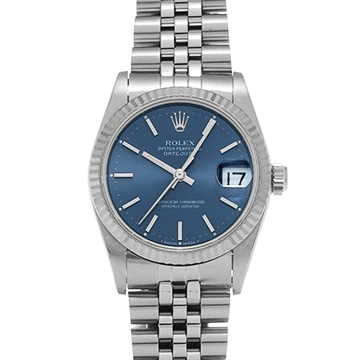 ロレックス デイトジャスト 68274 ブルー ユニセックス 時計 【中古】【wristwatch】