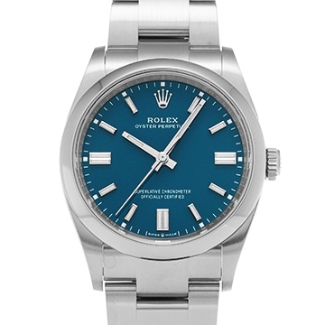 ロレックス オイスターパーペチュアル 36 126000 メッドブルー メンズ 時計 【中古】【wristwatch】
