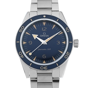 オメガ シーマスター 300 コーアクシャル マスタークロノメーター 234.30.41.21.03.001 ブルー メンズ 時計 【中古】【wristwatch】
