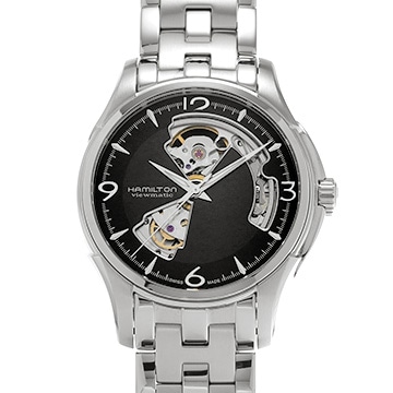 ハミルトン ジャズマスター オープンハート H32565135 ブラック メンズ 時計 【中古】【wristwatch】