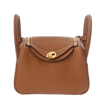 エルメス リンディ ミニ ゴールド トリヨンクレマンス レディース バッグ 【未使用】【bag】