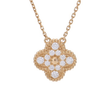 ヴァン クリーフ&アーペル ヴィンテージアルハンブラ ネックレス パヴェ ゴールド VCARA45300 K18イエローゴールド YG レディース ジュエリー 【中古】【jewelry】