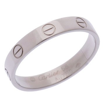 カルティエ ミニラブリング #58 シルバー K18ホワイトゴールド WG レディース ジュエリー 【中古】【jewelry】