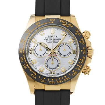 ロレックス コスモグラフ デイトナ 116518LNNG ホワイトシェル/ダイヤモンド メンズ 時計 【中古】【wristwatch】