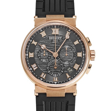 ブレゲ マリーン クロノグラフ 5527BR/G3/5WV スレートグレー メンズ 時計 【中古】【wristwatch】
