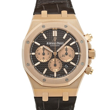 オーデマ ピゲ ロイヤルオーク クロノグラフ 26331OR.OO.D821CR.01 ブラウン/ピンクゴールド メンズ 時計 【中古】【wristwatch】
