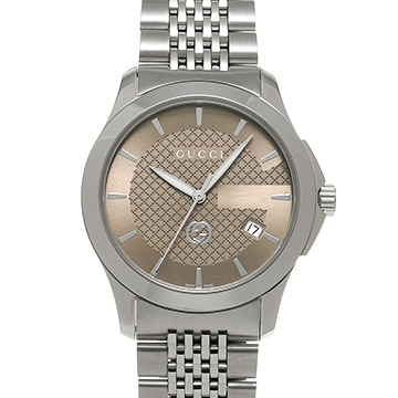 グッチ Gタイムレス 126.4 ベージュ レディース 時計 【中古】【wristwatch】