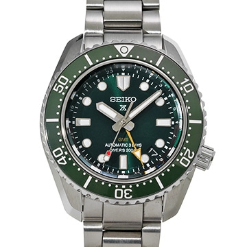 セイコー プロスペックス ダイバースキューバ 1968 メカニカルダイバーズ 現代デザイン GMT SBEJ009 グリーン メンズ 時計 【中古】【wristwatch】