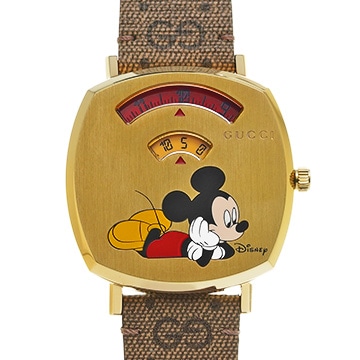 グッチ グリップ YA157420 レッド/イエロー レディース 時計 【中古】【wristwatch】