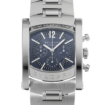 ブルガリ アショーマ クロノグラフ AA44SCH ブルーグレー メンズ 時計 【中古】【wristwatch】