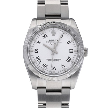 ロレックス エアキング 114210 ホワイト メンズ 時計 【中古】【wristwatch】