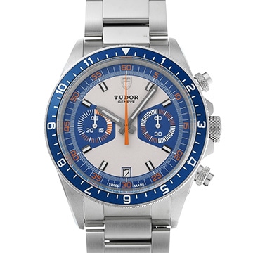 チューダー / チュードル ヘリテージ クロノ 70330B オパライン/ブルー メンズ 時計 【中古】【wristwatch】
