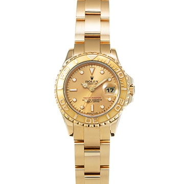 ロレックス ヨットマスター レディース 69628 シャンパン レディース 時計 【中古】【wristwatch】