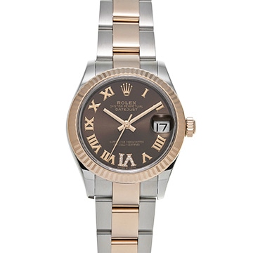 ロレックス デイトジャスト 31 278271 チョコレートブラウン/ダイヤモンド ユニセックス 時計 【中古】【wristwatch】