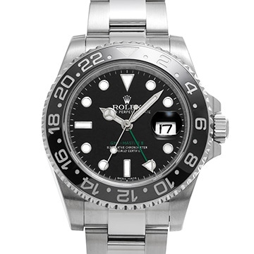 ロレックス GMTマスターII 116710LN ブラック メンズ 時計 【中古】【wristwatch】