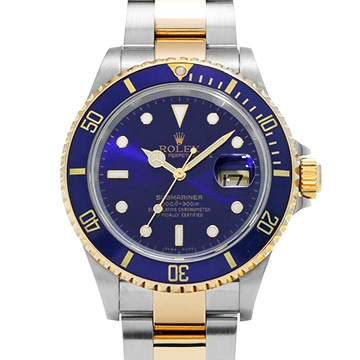 ロレックス サブマリーナ デイト 16613 ブルー メンズ 時計 【中古】【wristwatch】