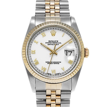 ロレックス デイトジャスト 16233 ホワイト メンズ 時計 【中古】【wristwatch】