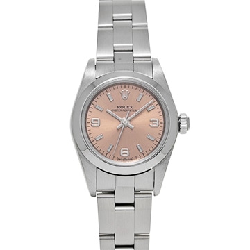 ロレックス オイスターパーペチュアル 76080 ピンク レディース 時計 【中古】【wristwatch】