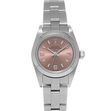 ロレックス オイスターパーペチュアル 76080 ピンク レディース 時計 【中古】【wristwatch】