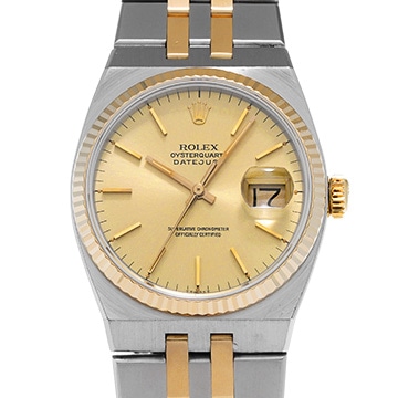 ロレックス オイスタークォーツ デイトジャスト 17013 シャンパン メンズ 時計 【中古】【wristwatch】