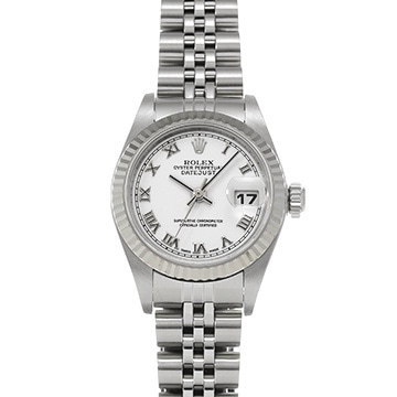 ロレックス デイトジャスト 79174 ホワイト レディース 時計 【中古】【wristwatch】