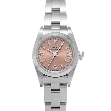 ロレックス オイスターパーペチュアル 76080 ピンク レディース 時計 【中古】【wristwatch】