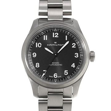 ハミルトン カーキ フィールド チタニウム エンジニア ガーメンツ 限定1999本 H70235130 ブラック メンズ 時計 【中古】【wristwatch】