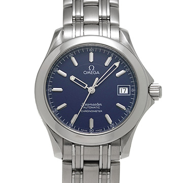 オメガ シーマスター 120 ジャック・マイヨール 2001 2507.80 ブルー メンズ 時計 【中古】【wristwatch】