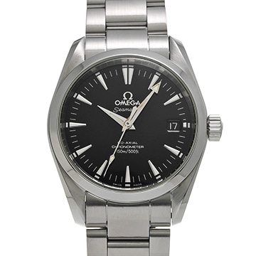オメガ シーマスター アクアテラ コーアクシャル ミッドサイズ 2504.50 ブラック メンズ 時計 【中古】【wristwatch】