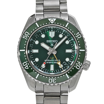 セイコー プロスペックス ダイバースキューバ 1968 メカニカルダイバーズ 現代デザイン GMT SBEJ009 グリーン メンズ 時計 【中古】【wristwatch】
