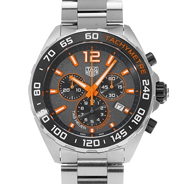 タグ ホイヤー フォーミュラ1 クォーツ クロノグラフ CAZ101AH.BA0842 グレー/ブラック メンズ 時計 【中古】【wristwatch】