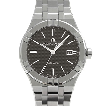 モーリス ラクロア アイコン オートマティック AI6008-SS002-330-1 ブラック メンズ 時計 【中古】【wristwatch】