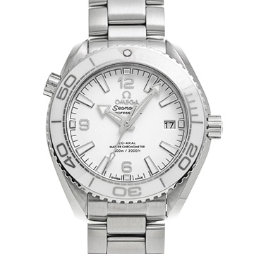 オメガ シーマスター プラネットオーシャン 600 コーアクシャル マスタークロノメーター 215.30.40.20.04.001 ホワイト メンズ 時計 【中古】【wristwatch】