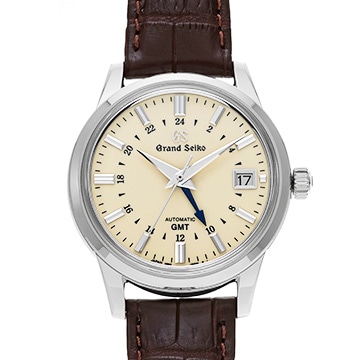 グランドセイコー ヘリテージコレクション GMT SBGM221 アイボリー メンズ 時計 【中古】【wristwatch】