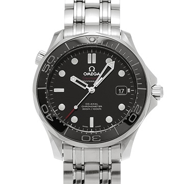 オメガ シーマスター ダイバー300 コーアクシャル 212.30.41.20.01.003 ブラック メンズ 時計 【中古】【wristwatch】