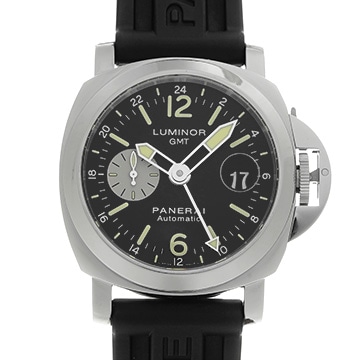 パネライ ルミノール GMT PAM00088 ブラック/シルバー メンズ 時計 【中古】【wristwatch】