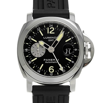 パネライ ルミノール GMT PAM00088 ブラック/シルバー メンズ 時計 【中古】【wristwatch】