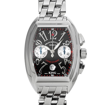 フランクミュラー コンキスタドール クロノグラフ キング 8002CCKING AC ブラック メンズ 時計 【中古】【wristwatch】